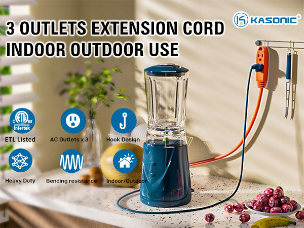 3 Outlet Extension Cord