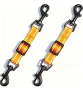 IVIA PET 2 Pcs Dog Collar Safety Clips with Double Ended Clasps | Adjustable Collar Backup Clip f...