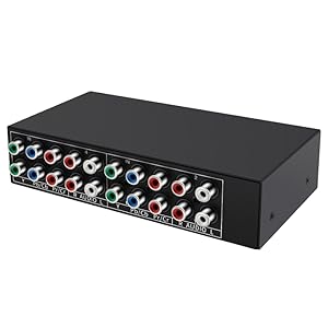 4 In 1 Out Component AV Video Switch Box for Xbox 360 Wii PS2 PS3 DVD/VCD/EVD/STB Game Consoles