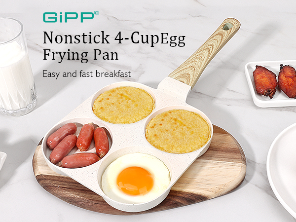 Egg Pan Omelette Pans 4 Cup Nonstick Granite Omelette Non Stick Skillet Pancake Induction Cookware