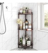 ELYKEN Corner Shower Caddy Standing, 3 Tier Rustproof Metal Shower Organizer with Soap Holder, Fl...
