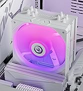 Fexadon Tek ST1-4 ARGB CPU Air Cooler, 4 Heat Pipes, 120 mm PWM Fan, for AMD AM4/Intel LGA 1150/1...