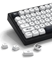 Jelly Keycaps-Lusterfly Cute Keycaps Pink 60 65 75 100 Percent, Side Printed Elegant Key caps Custom...