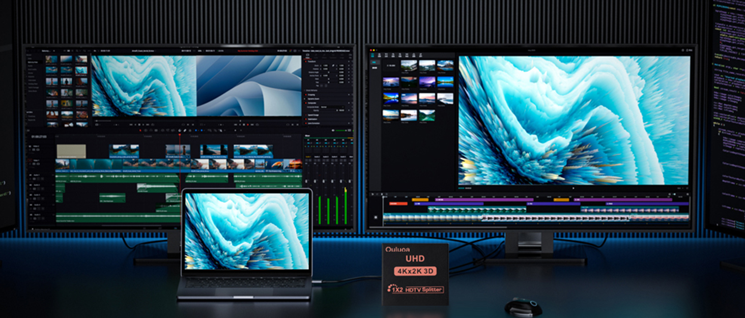 HDMI SPLITTER 1 IN 2 OUT