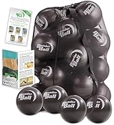 Bender Ball Official Club Kit (Set of 25 Black), Original Soft 9 Inch Pilates Ball, Small Exercis...