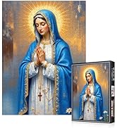 500 Piece Jigsaw Puzzle for Adults - Virgin Mary Religious Art Puzzle, 20.5"x15" Christian Faith ...