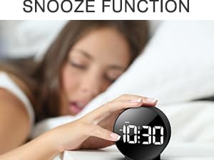 ORIA Digital Alarm Clock, (New Version) HD LED Display Digital Alarm Clock