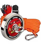 MUTUACTOR Super Powerful Magnet Fishing Heavy Duty,1250lb Strong Fishing Magnet Kit Rare Earth Ma...