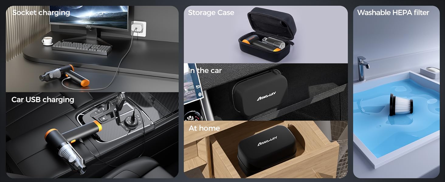 storage case and hepa filter\