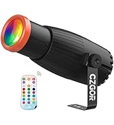 Pinspot Light, Czgor 18W RGBW 4 in 1 LED Spot Lights with Remote, Super Bright with Light Guide P...