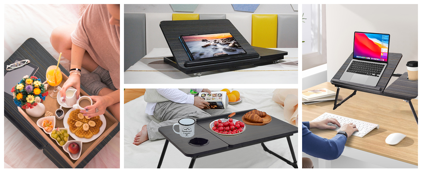 bed table for laptop and writting