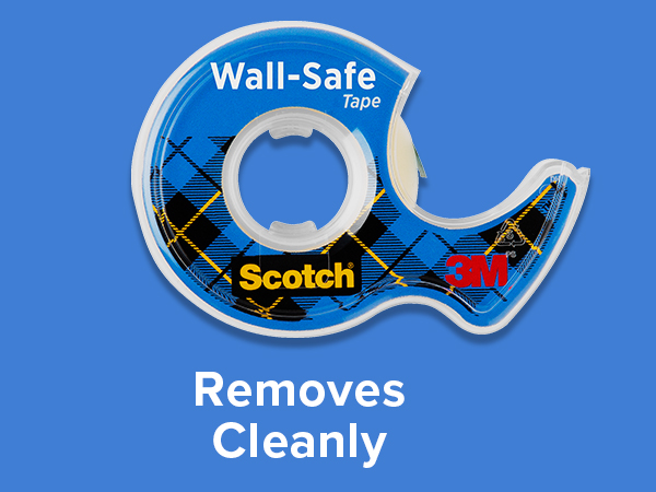 Scotch Wall-Safe Tape Removes Cleanly