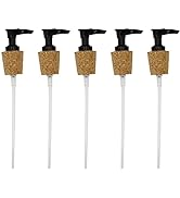 Creative Hobbies Black Pump Dispenser with Cork Stopper for Easy Press-in Fit (Pkg/5)