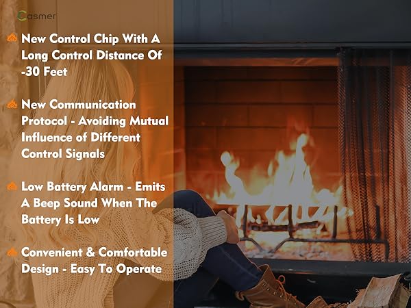 shytech 1001TH Fireplace remote control