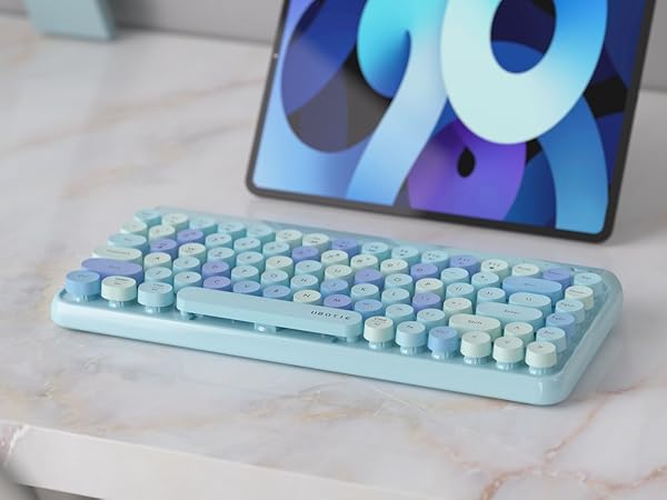 bluetooth wireless keyboard pink