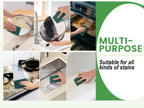 MULTI- PURPOSE SCOURING PADS . Suitable for all kinds of stains