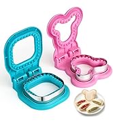 OERPHO Uncrustable Sandwich Cutter, 2 Piece Crustless Sandwich Cutters for Kids Lunch, Square and...