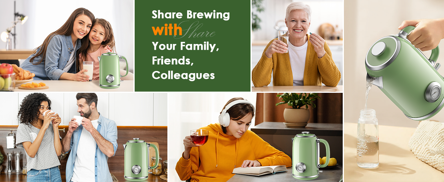 retro electric kettle