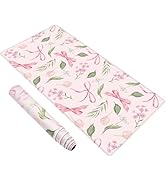 Baziabbo Pink Desk Mat,XXL Extended Big Mouse Pad,Gaming Mousepad with Stitched Edge,Non-Slip Rub...