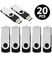 Aiibe 20pcs 8GB Flash Drives Bulk 8GB USB Flash Drive 20 Pack 8GB USB Sticks USB 2.0 Thumb Drive ...