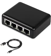 SinLoon RJ45 Network Splitter Adapter Gigabit,1000Mbps Ethernet Cable Splitter, Cat5,Cat6,Cat7,RJ...