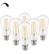 Linkind Edison Light Bulbs Dimmable, 60W Equivalent E26 Vintage Edison LED Light Bulbs ST58 Antiq...