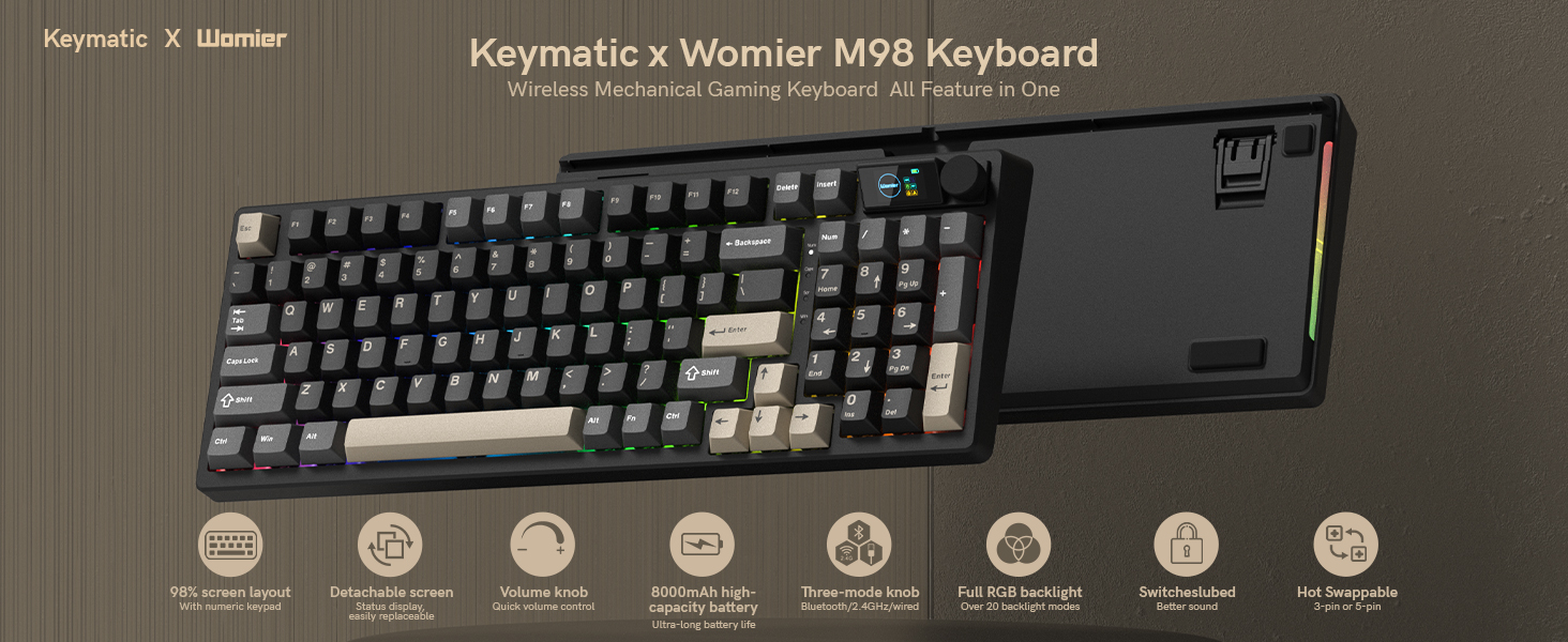 M98 Wireless Mechanical Keyboard
