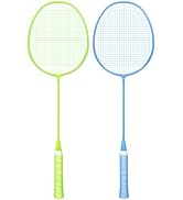 AboveGenius Badminton Rackets Set of 2/4, Lightweight Badminton Set Includ 2/4 PCS Rackets, Outdo...