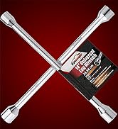 EPAuto 14" Heavy Duty Universal Lug Wrench, 4-Way Cross Wrench