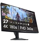 Alienware 27 4K Dual-Resolution Gaming Monitor - AW2725QF - 4K at 180Hz and FHD at 360Hz, 0.5ms G...