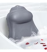Goowin Bath Pillows for Tub, New Generation Skin-Friendly Silicone Bath Pillow, Luxury Bathtub Pi...