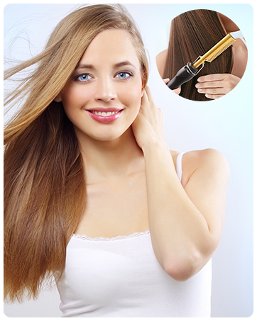 Ceramic Heating Hair Straightener Comb