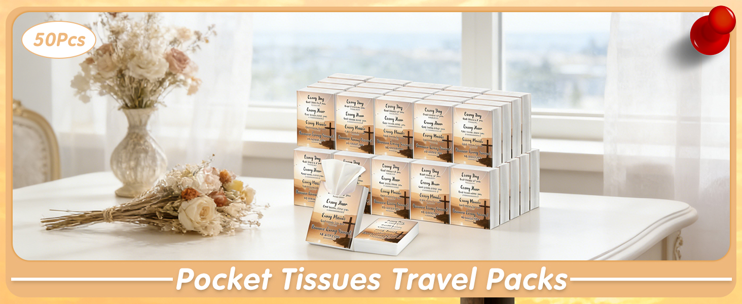 Bible Verse Pocket Tissues Travel Packs