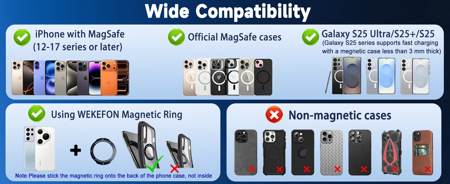 vacuum magnetic phone holder