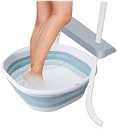 Tlswshsy Portable Pool Foot Bath,Collapsible Pool Foot Wash Basin Tub,Foot Bath Basin for Above G...