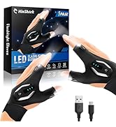 Valentines Day Gifts for Him, LED Flashlight Gloves Rechargeable, Mens Valentines Gifts for Men D...