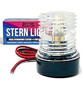 Boat Anchor Light, 2.75" LED Stern Light, USCG Tested Waterproof Marine Navigation Light, 3NM Whi...
