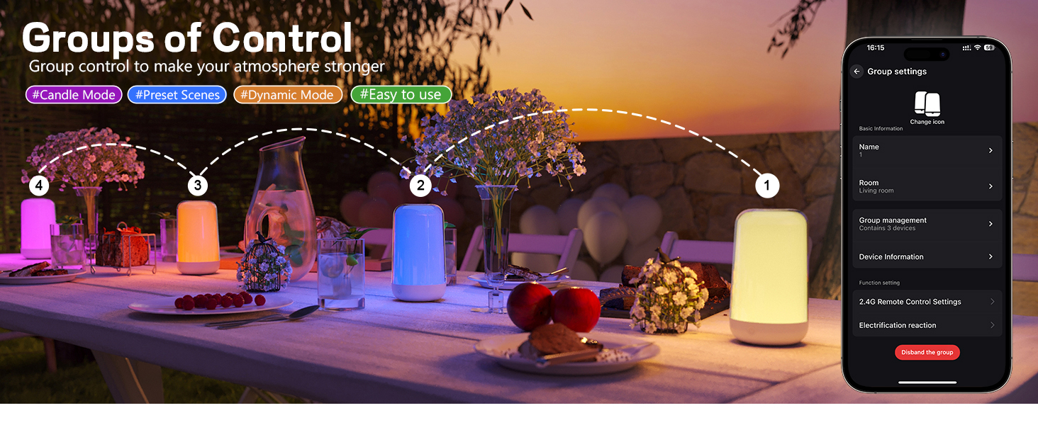 small bedside table touch lamp