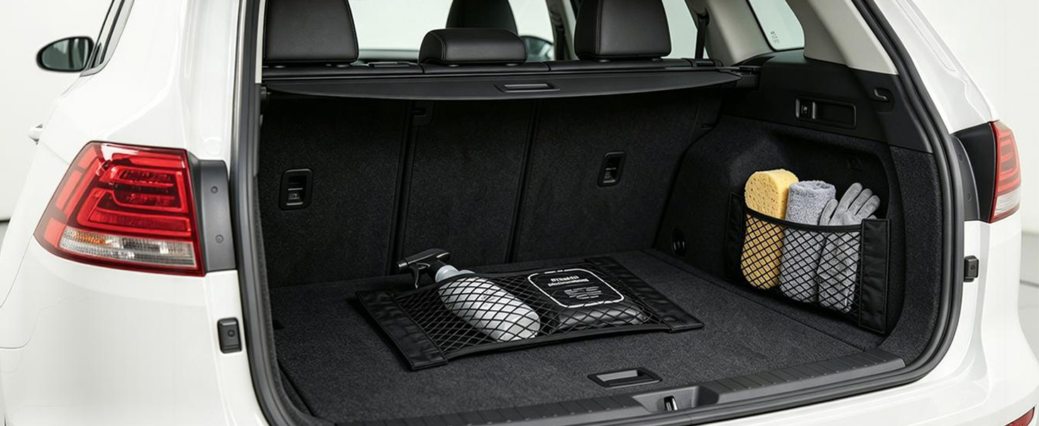 car trunk storage net pocket