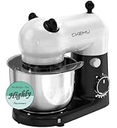 CKEMU Stand Mixer, Compact &amp; Space-Saving, Stainless Steel Bowl, Unique &amp; Playful Design, Effcien...