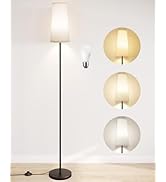 SUNMORY Floor Lamps for Living Room/Bedroom/Office, Standing Lamp with LED Bulb, 3 Color Temperat...