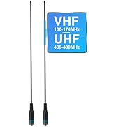 TIDRADIO TD-771 Ham Radio Long Range Antenna 15.15 inch Long Range Dual Band VHF/UHF 144/430Mhz f...