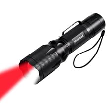 red and white flashlight