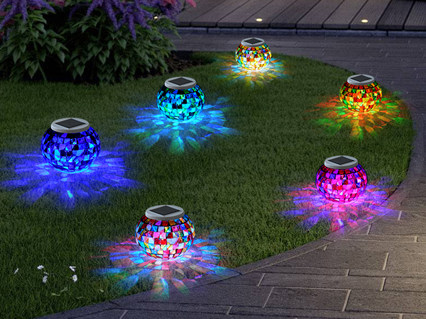 mosaic solar lights outdoor solar garden lights