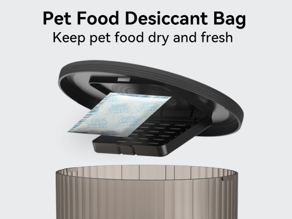 Pet food desiccant bag