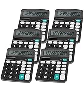 DANRONG Cute Black Desktop Calculator with Big Buttons, Dual Power Source, Solar and Battery, Lar...
