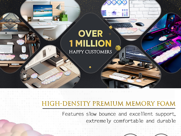 cloud keyboard wrist rest