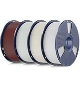 SUNLU 4KG Marble PLA Filament Bundle 1.75mm, Realistic Stone Veining &amp; Matte Finish, 3D Printer F...