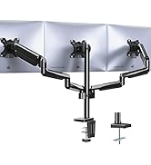 WALI Triple Monitor Mount, 3 Monitor Stand Desk Mount with Premium Gas Spring Arm for Screens up ...