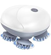 361 Electric Scalp Massager - Waterproof Head Scratcher with 96 Kneading Nodes. Portable Handheld...